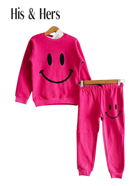 Smile  Pink Tracksuit Girls (006)