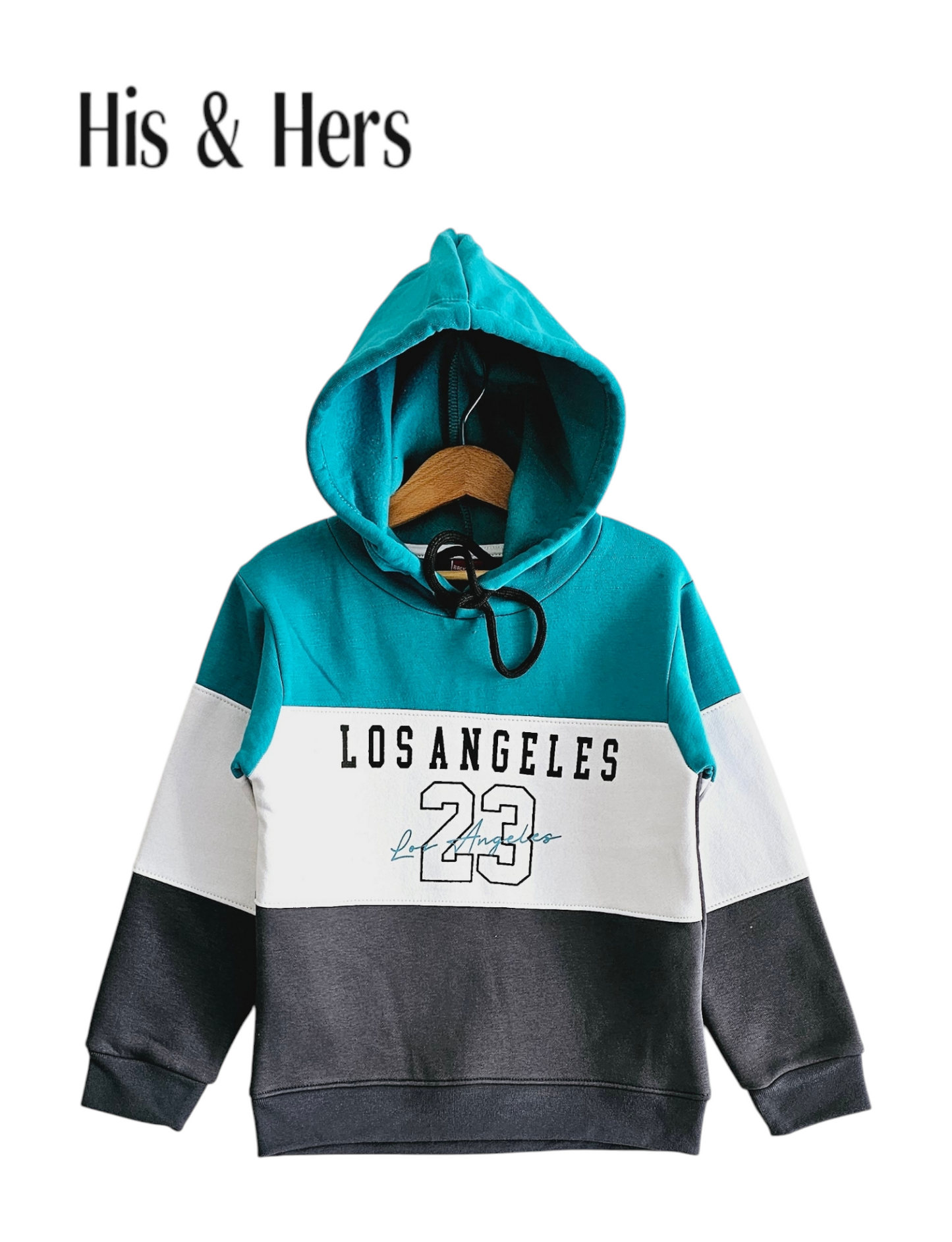 Los Angeles Blue White Gray Hoodie