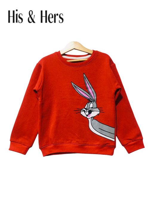 Rabbit Red Sweatshirt Unisex