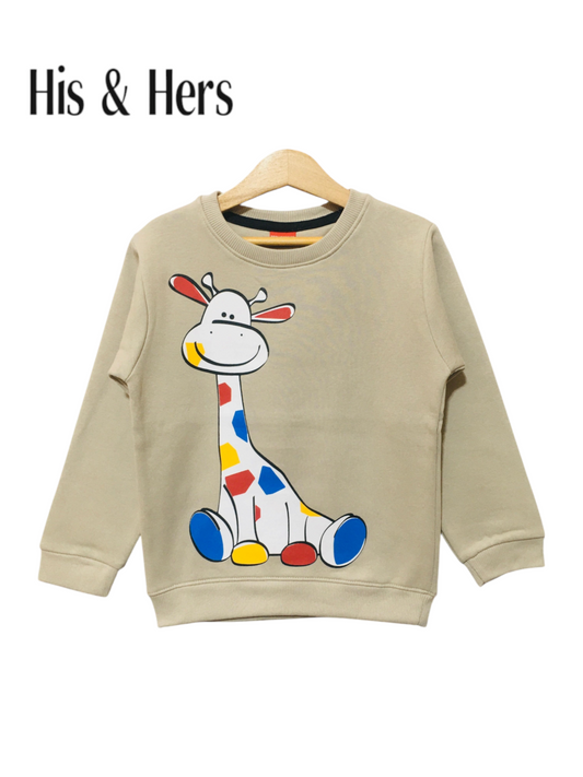 Giraffe Skin Color Sweatshirt Boys