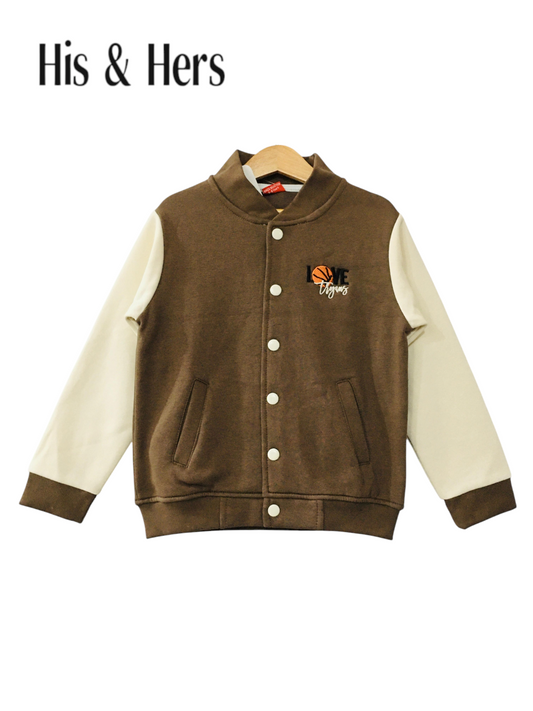 "LOVE" Jacket Brown Boys 005D