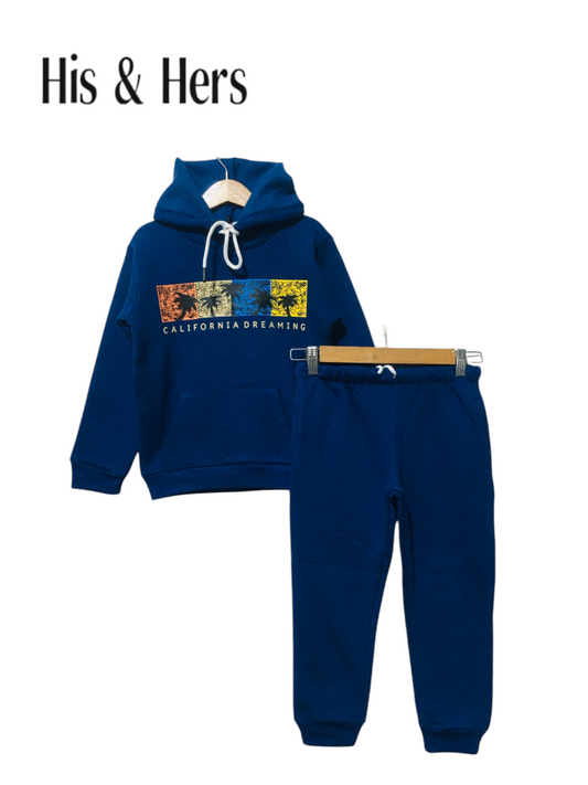 California Dreaming Blue Hoodie Tracksuit Boys