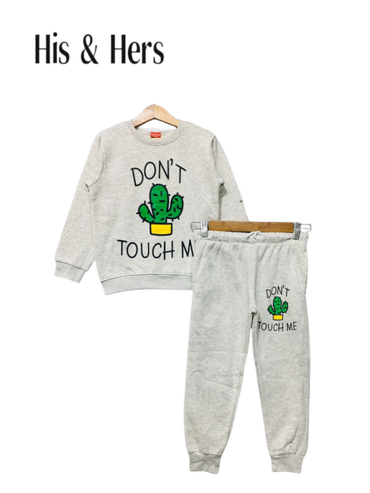 Don't Touch Me Oatmeal Tracksuit Unisex