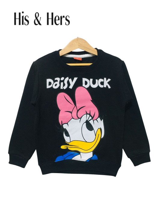 Daisy Duck Black Sweatshirt Girls