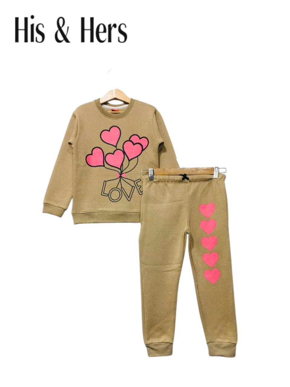 Hearts Brown Tracksuit Girls