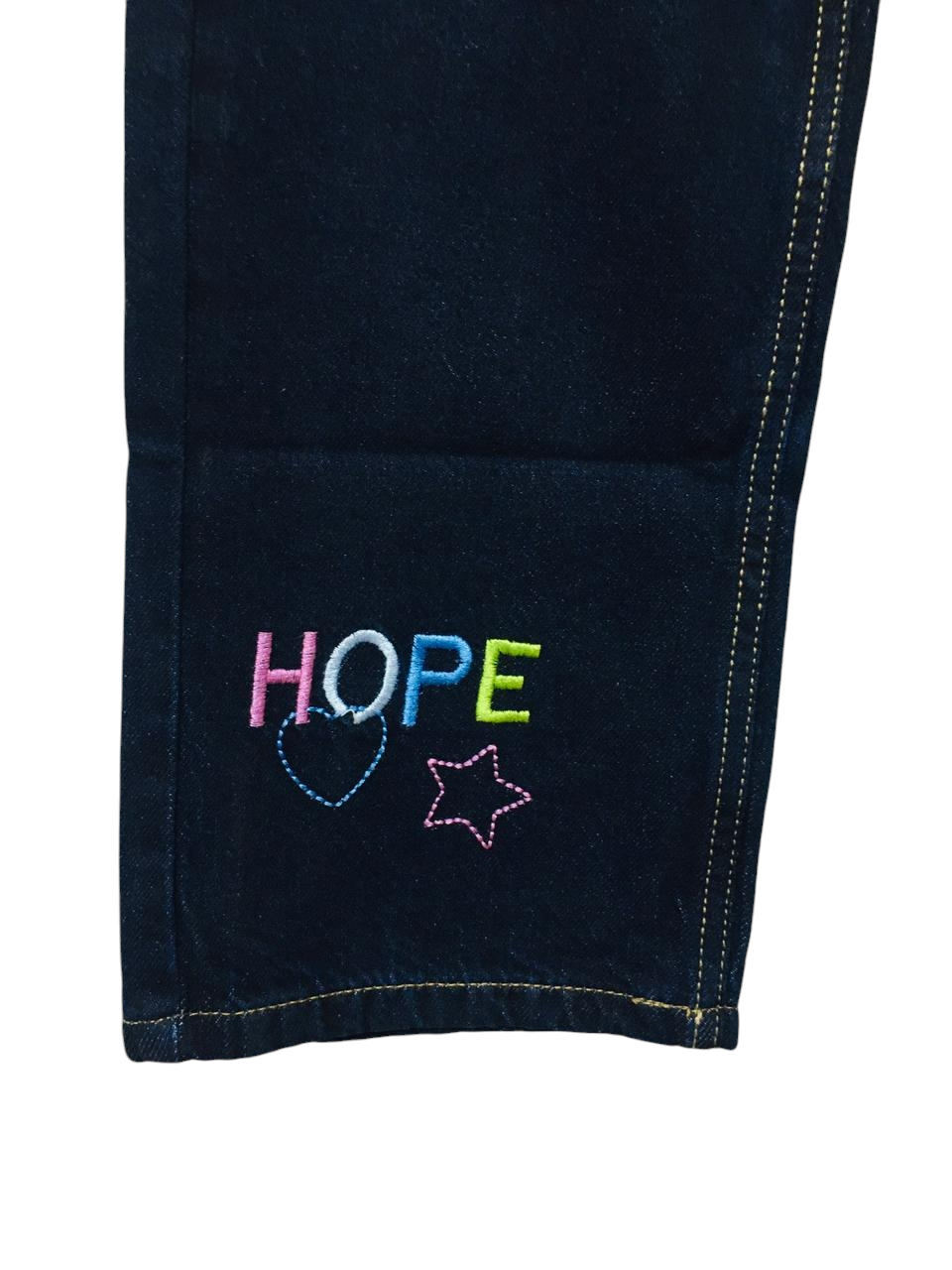 HOPE Embroidered Dark Blue  Flapper Jeans Girls