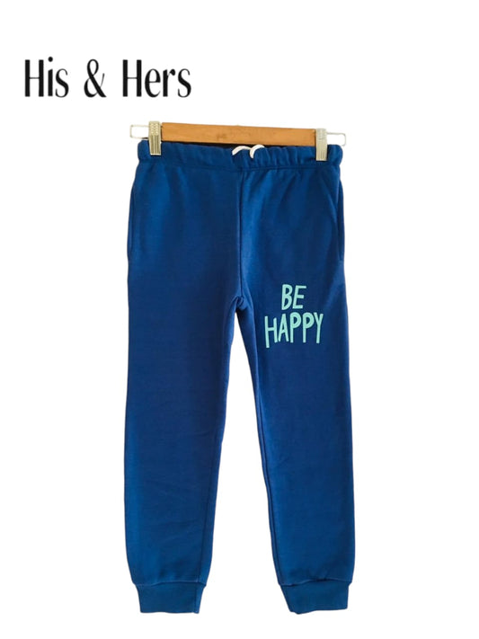 BE HAPPY Royal Blue Trousers Unisex （008）