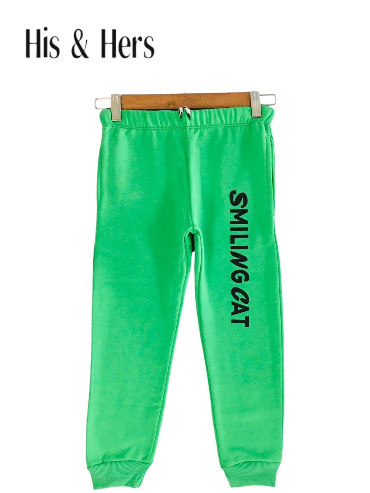 SMILING CAT Green Trousers Unisex (009)