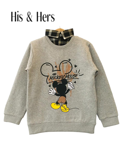 Mickey Mouse Gray Double Sweatshirt Boys (002)