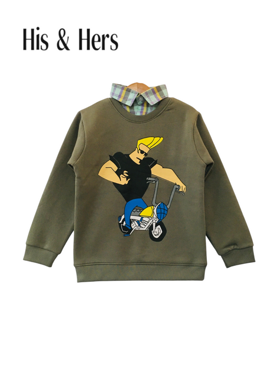 Giant Man Double Sweatshirt Boys L5